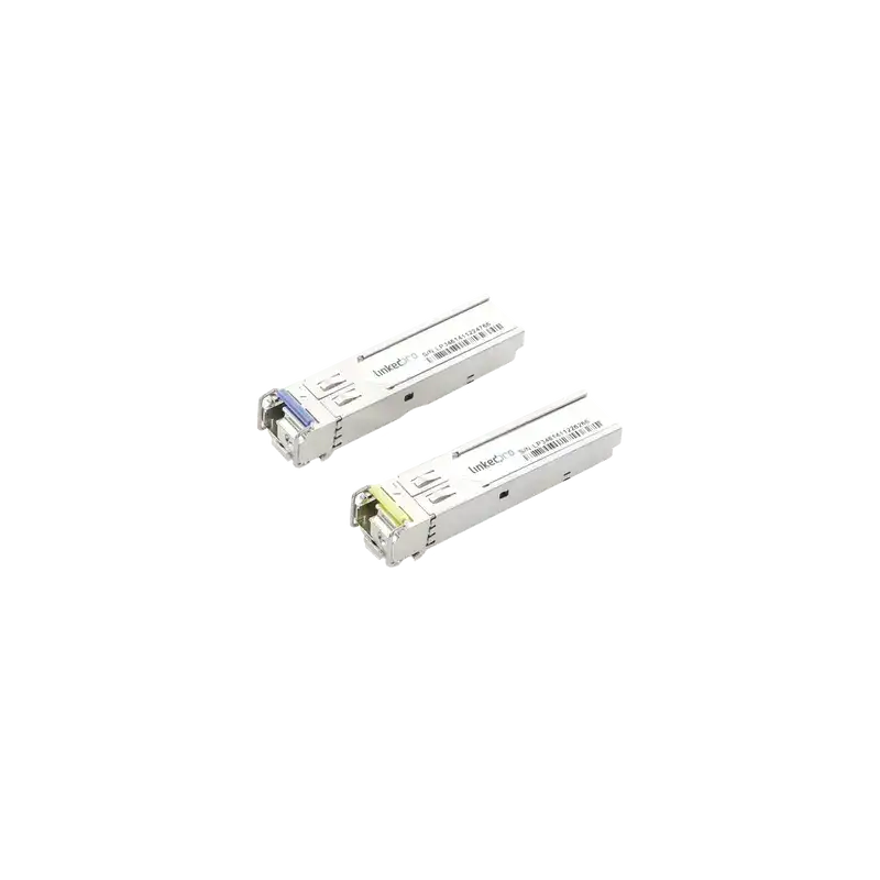 Transceptores Ópticos Industriales Bidireccionales SFP (Mini-Gbic) Monomodo 1310 1550 nm 1.25 Gbps 1000BASE- Transceptores Ópticos Industriales Bidireccionales SFP (Mini-Gbic) Monomodo 1310 1550 nm 1.25 Gbps 1000BASE-