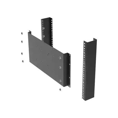 Montaje para Monitor VESA 75x75 hasta 200x200. Compatible con rack 19 5U.