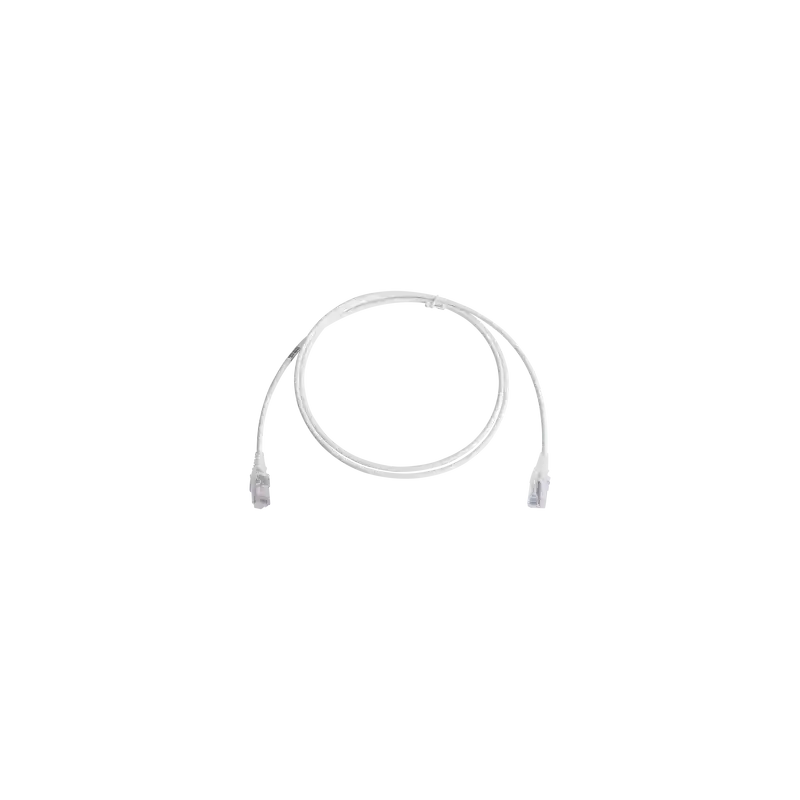Patch Cord MC6 Modular Cat6 UTP CM LS0H 5ft Color Blanco Diámetro Reducido (28AWG) Versión Bulk (Sin Empaque Individ Patch Cord MC6 Modular Cat6 UTP CM LS0H 5ft Color Blanco Diámetro Reducido (28AWG) Versión Bulk (Sin Empaque Individ