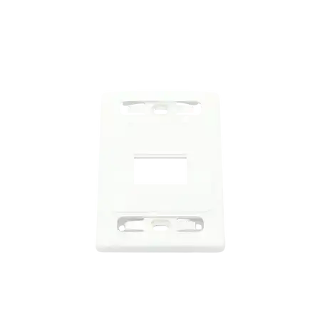 Placa de pared modular MAX de 2 salidas color blanco version bulk (Sin Empaque Individual)