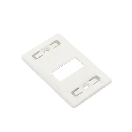 Placa de pared modular MAX de 4 salidas color blanco versión bulk (Sin Empaque Individual)
