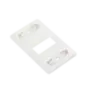 Placa de pared modular MAX de 4 salidas color blanco versión bulk (Sin Empaque Individual) Placa de pared modular MAX de 4 salidas color blanco versión bulk (Sin Empaque Individual)