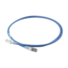 Patch Cord Skinny Cat6A Blindado S FTP 5ft Diámetro Reducido 28 AWG Color Azul