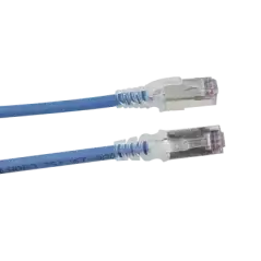Patch Cord Skinny Cat6A Blindado S FTP 10ft Diámetro Reducido 28 AWG Color Azul