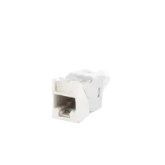 Jack UltraMAX Cat6 UTP Montaje híbrido en Placa de Pared (Plano y Angulado) Color Blanco Punch Down