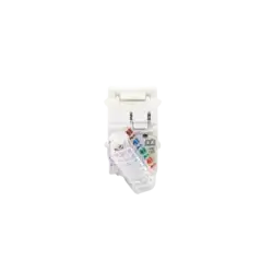 Jack UltraMAX Cat6A UTP Tipo Keystone Color Blanco Punch Down