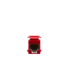Jack UltraMAX Cat6A UTP Tipo Keystone Color Rojo Punch Down