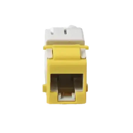 Jack UltraMAX Cat6A UTP Tipo Keystone Color Amarillo Punch Down