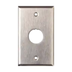 Placa de Pared Reforzada de Acero Inoxidable Para Uso Industrial de 1 Puerto