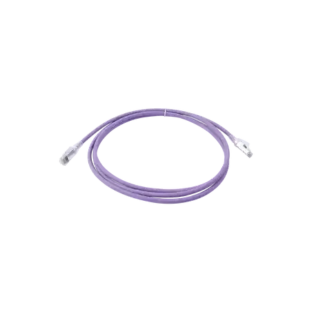 Patch Cord Z MAX Cat6A S FTP CM LS0H 7ft Color Violeta Versión Bulk