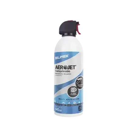 Removedor de polvo y residuos (aire comprimido) para limpieza de equipos electrónicos 440 ml