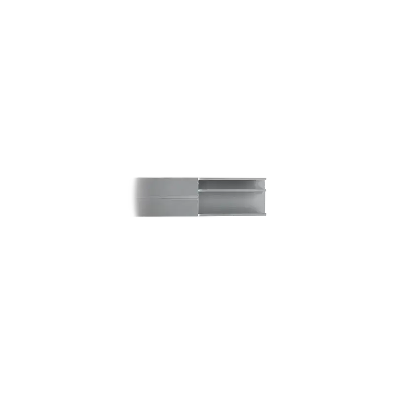 Canaleta de aluminio línea X color blanco 53 x 1466 mm tramo de 2 metros Canaleta de aluminio línea X color blanco 53 x 1466 mm tramo de 2 metros