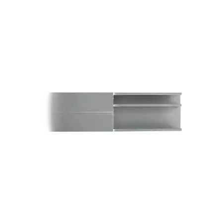 Canaleta de aluminio línea X color blanco 53 x 1466 mm tramo de 2 metros