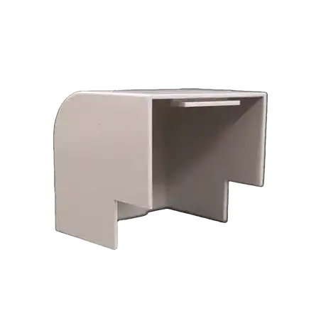 Esquinero Exterior Color Blanco de PVC Auto Axtinguible Para Canaleta TMK 4577 (5510 02001)