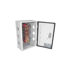 Barra para Unión de Cobre Estañado con Capacidad de 1000A medidas 7 7 8 x 2 x 1 4 in. con Aisladores (Sin Gabinete)