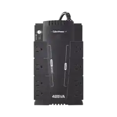 UPS de 425 VA 255 W Topología Standby Entrada 120 Vca NEMA 5 15P Tipo Gabinete Compacto Con 8 Tomas NEMA 5 15R