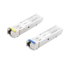 Transceptores Ópticos Bidireccionales SFP (Mini-Gbic)   Monomodo 1310  1550 nm   1.25 Gbps   1000BASE-BX   Conector