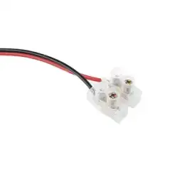 Cable de Alimentación con Conector Macho a Bloque de Terminal Atornillable   Calibre 18 AWG   Longitud  28.5 cm   Id