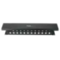 Organizador de Cables Horizontal de 2U para Rack de 19 con Cubierta Metálica Organizador de Cables Horizontal de 2U para Rack de 19 con Cubierta Metálica