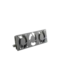 Kit de 2 Ventiladores 110 Vca (12 x 12 cm) con Clavija para Gabinete de Piso
