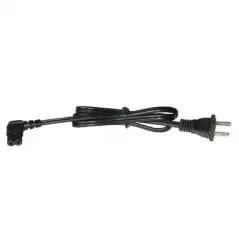 Cable de Alimentación Eléctrica para 120 240 Vca 1 Metro 2 Clavijas tipo Americano Conector en Forma tipo L|EPCOM POWERLINE|Para Alimentación y Electricidad