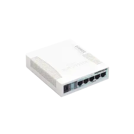 RouterBoard 5 Puertos Gigabit Ethernet 1 Puerto USB WiFi 2.4 GHz 802.11b g n Antena de 2.5 dbi hasta 1W de poten