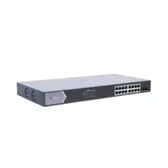 Switch Gigabit PoE+   Administrable   16 Puertos 1000 Mbps PoE+   2 Puertos SFP   Configuración Remota desde Hik Par