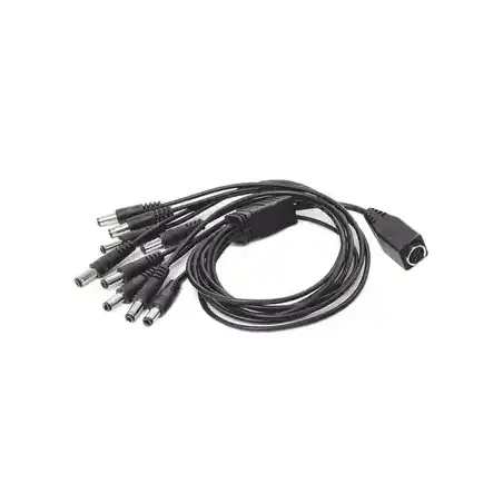 Cable con 9 Vías para Alimentar 8 Cámaras TURBOHD y DVR TURBOHD epcom   HIKVISION