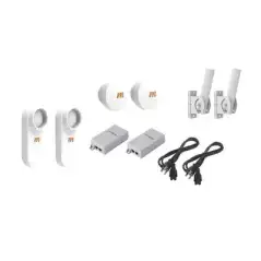 Kit de 2 radios C5X con 2 antenas de (16 dBi)  rango de frecuencia extendida (4.9 a 6.4 GHz)  incluye inyector POE