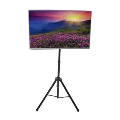 Trípode Portátil con Soporte de piso para Monitores de 32 a 65   Vesa 600 x 400   Acero   Montaje de 65 cm a 1 mt