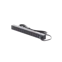 PDU Básico Para Distribución de Energía Con 12 Tomas NEMA 5 15R Traseras 1UR 15 Amp 120 Vca