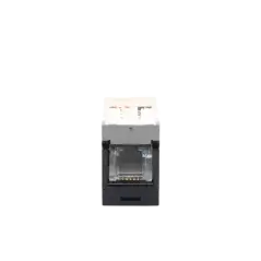 Conector Jack RJ45 Estilo TG con Ventana Mini Com Categoría 6 de 8 posiciones y 8 cables Color Negro|PANDUIT|Cables y Conectores|Tecnolobit Shop
