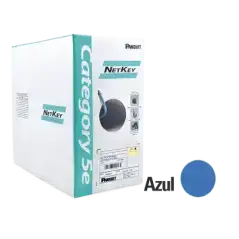 Bobina de Cable UTP de 305 m. de Cobre NetKey Azul Categoría 5e (24 AWG) Riser (CMR) de 4 Pares|PANDUIT|Cables y Conectores|Tecnolobit Shop