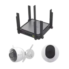 Kit de Router Ruijie Con Cámara EZVIZ   I Incluye 1 PZA CS C6   1PZ C3X   Un Router RGEW3200GXPRO