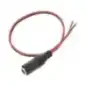 Cable con conector hembra alimentación para Vcc con puntas libres. Cable con conector hembra alimentación para Vcc con puntas libres.