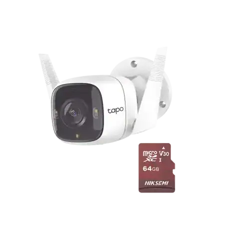 Kit de Cámara IP Wi Fi   Incluye 1 Pieza Modelo TAPO C320WS     Utiliza La App Tapo   1 Memoria Micro SD Modelo Mod