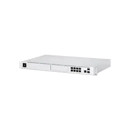 UniFi OS Console: Dream Machine Pro con 1 puerto WAN Gigabit RJ45 1 puerto WAN 10G SFP+   8 puertos LAN Gigabit RJ 4