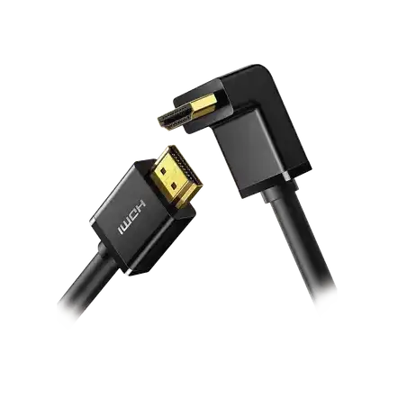 Cable HDMI 2.0  en Angulo de 90 grados     3 m   4K 60Hz   HDR   3D   HEC (Canal Ethernet HDMI)   ARC (Canal de Reto