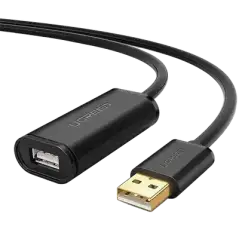 Cable de Extensión Activo USB 2.0   30 Metros   Macho Hembra   Booster individual FE1.1S incorporado   Velocidad de