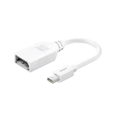 Cable Mini DP Macho a DP Hembra   Thunderbolt 2   Version DP 1.2   Soporta 4K 2K   Cable de 15cm   Color Blanco.