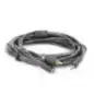 Cable Adaptador de 3.5mm Macho a 2 RCA Macho 5 Metros Color Gris Blindaje Múltiple ABS Alta Calidad