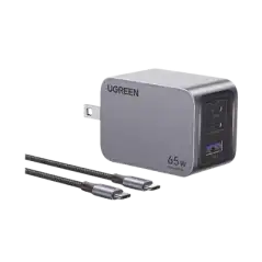 Cargador de 65W serie Nexode Pro   3 Puertos de Carga Rápida   2 USB C   1 USB A   Tecnología GaNInfinity   PD3.1 de