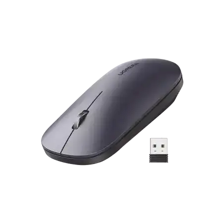 Mouse inalámbrico 2.4 GHz   Ultra Delgado y Silencioso   DPI 1000 1600 2000 4000 (Ajustable)    Alcance 10m   Scroll