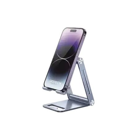 Soporte para Teléfono Celular de Aluminio   Angulo Ajustable   Amplia Compatibilidad con dispositivos de 4.7 in  a 7