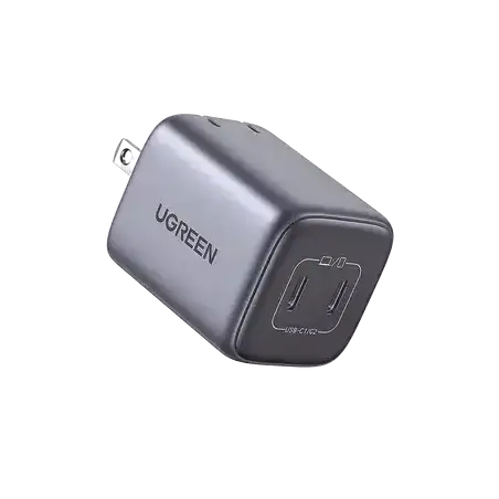 Cargador de 45W serie Nexode Mini   2 Puertos USB C de Carga Rápida   Tecnología GaN II   Power Delivery 3.0   Quick
