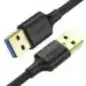 Cable USB A 3.0 a  USB A 3.0   3 Metros   Macho a Macho   Conector Niquelado   Núcleo de Cobre Estañado   Blindaje M