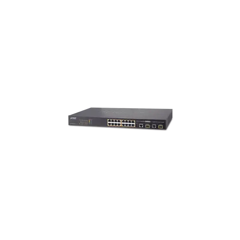 Switch Administrable L2 de 16 Puertos PoE+ y 2 Puertos Compartidos Gigabit TP SFP Switch Administrable L2 de 16 Puertos PoE+ y 2 Puertos Compartidos Gigabit TP SFP