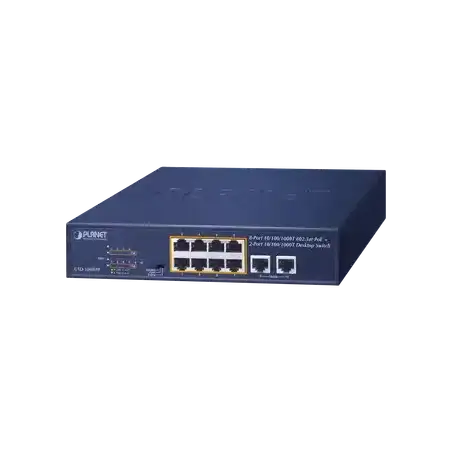 Switch no administrable PoE de 8 puertos 10 100 1000 Mbps con PoE 802.3af at