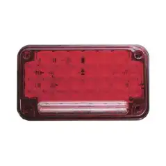 Luz de Advertencia de 7X4 Color Rojo Con Luz de Trabajo Ideal para Ambulancias