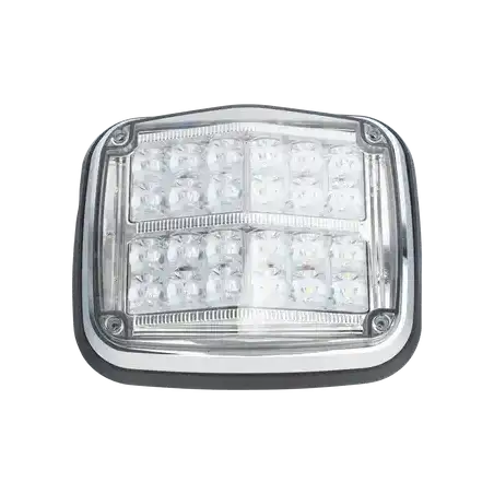 Luz de advertencia de 8 X 6 Color Rojo   Claro SAE  IP67 Ideal para Ambulancias